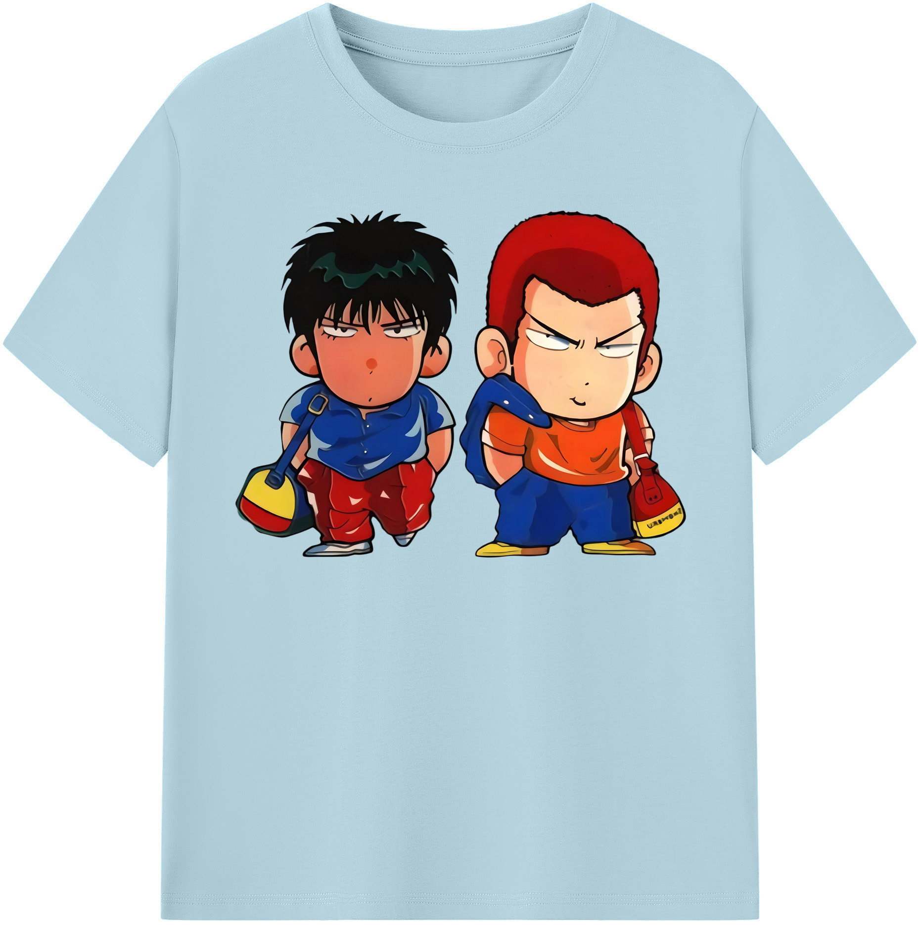 SLAM DUNK／スラムダンク 綿100％半袖Tシャツ（フロントプリント）